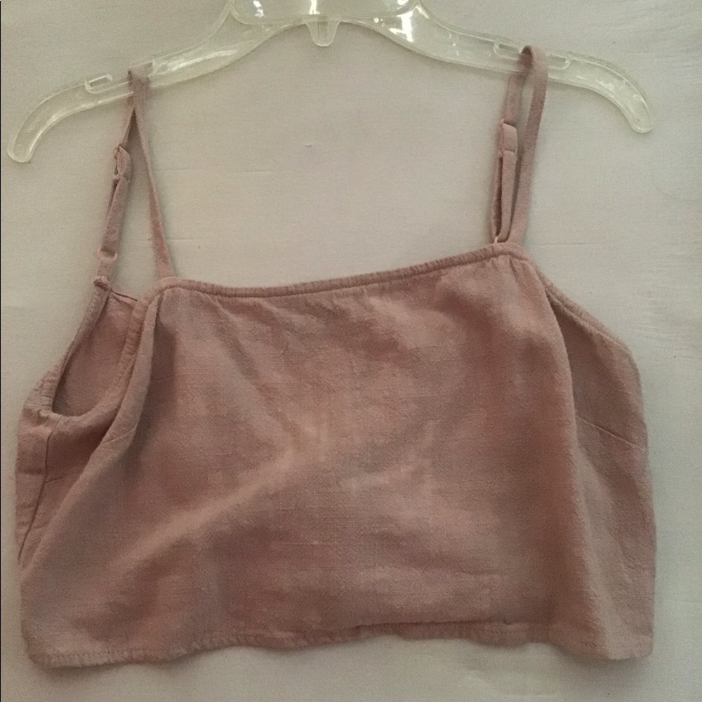Tie-back crop top from pacsun